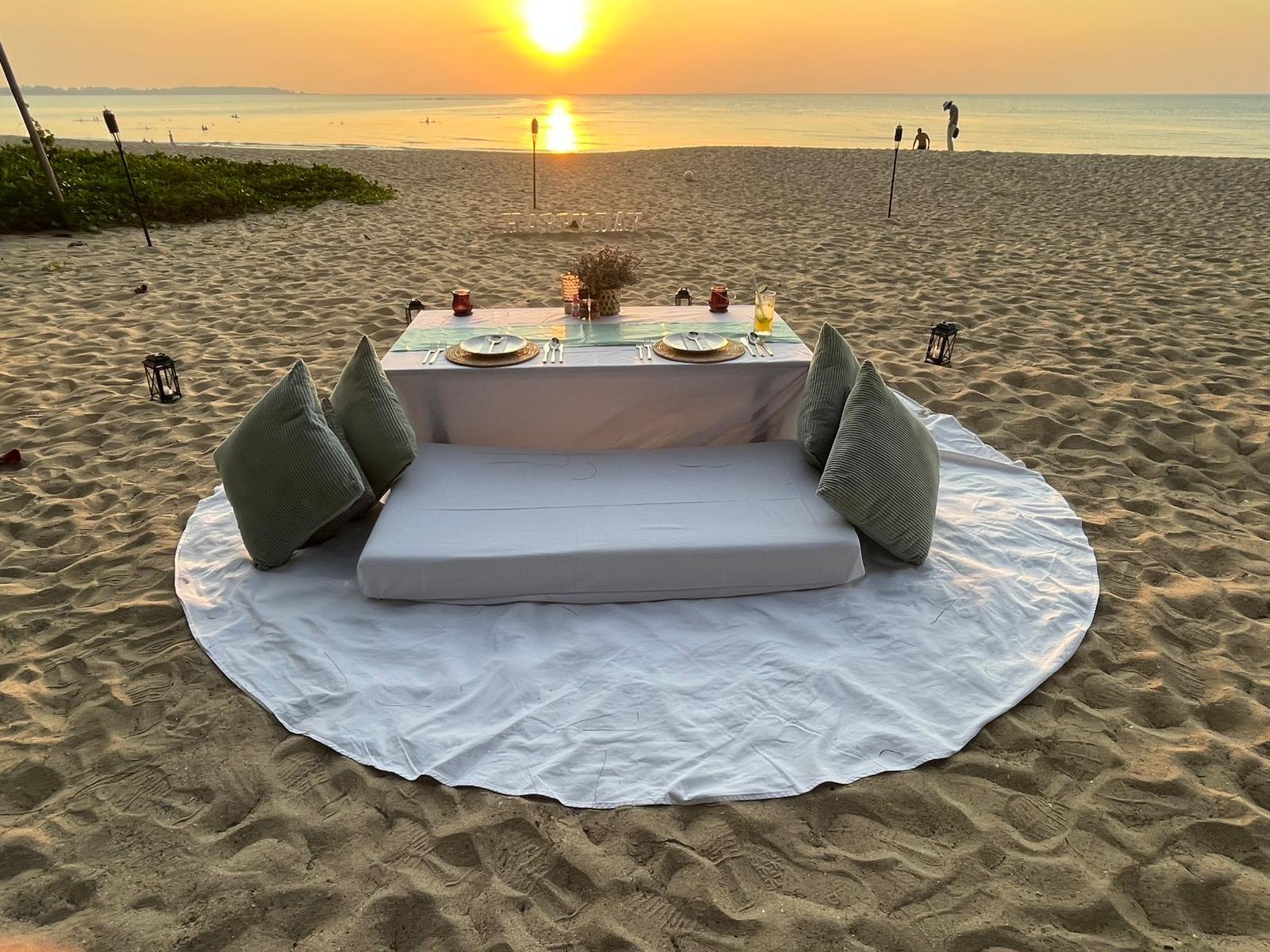 dinner am strand